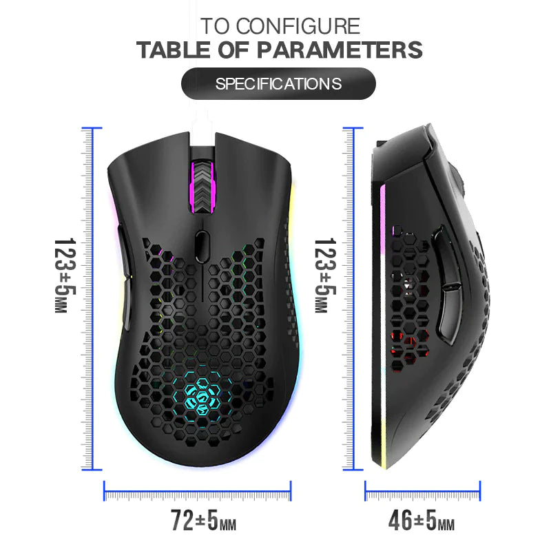 Cordless 7-Color LED Mouse