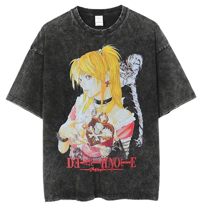 Vintage Washed Anime T-Shirts (Various)