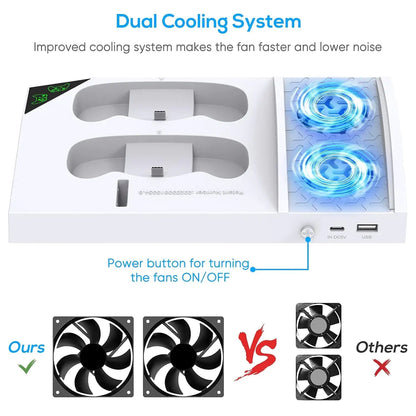 Charger Stand with Cooling Fan for Xbox Series S – Ultimate Gaming Accessory Bundle