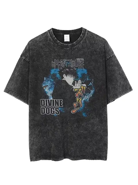 Vintage Washed Anime T-Shirts (Various)