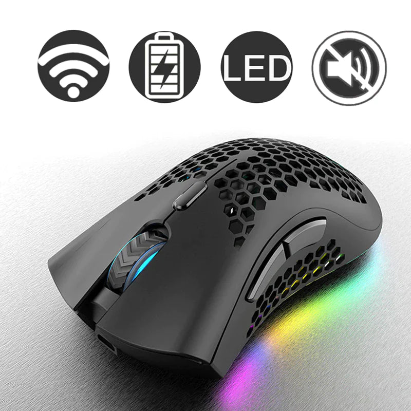 Cordless 7-Color LED Mouse