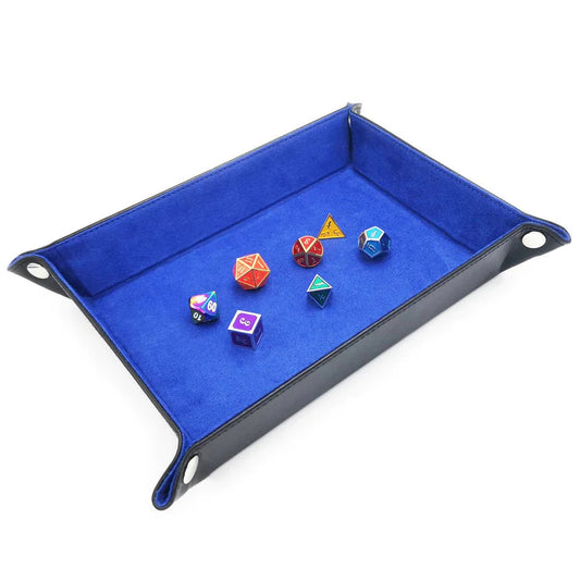 Foldable Dice Tray Dice Set - Blue-0