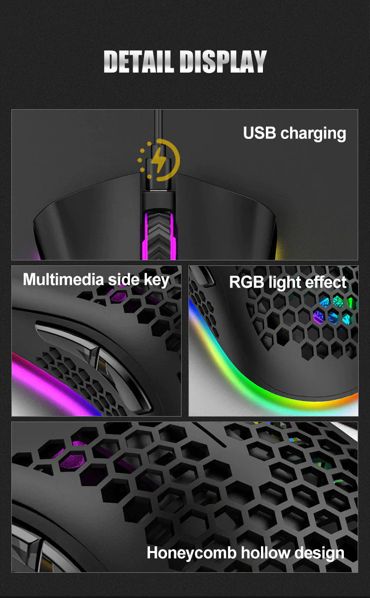 Cordless 7-Color LED Mouse