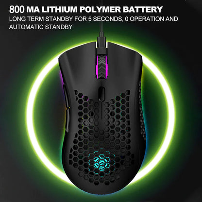 Cordless 7-Color LED Mouse