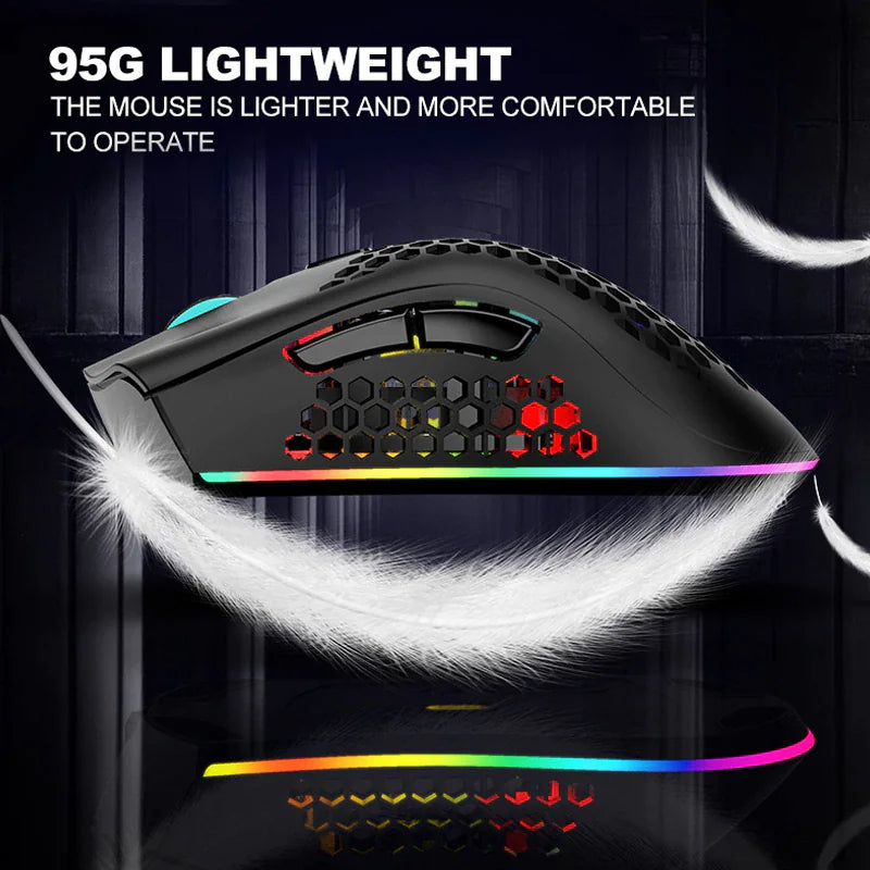 Cordless 7-Color LED Mouse