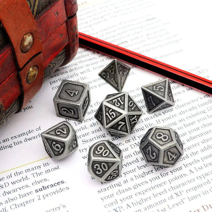 Metal Dice Set - Antique Iron-1